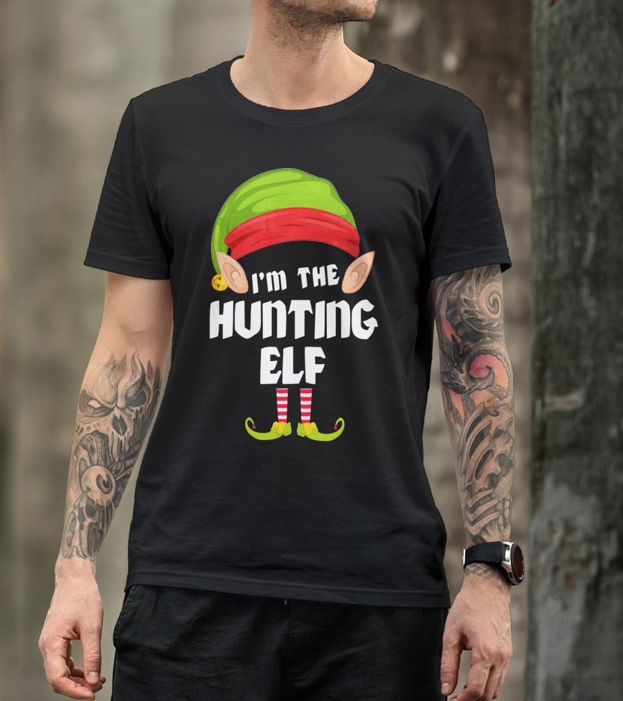I'm The Funny Hunting Elf Matching Family Group T-Shirt