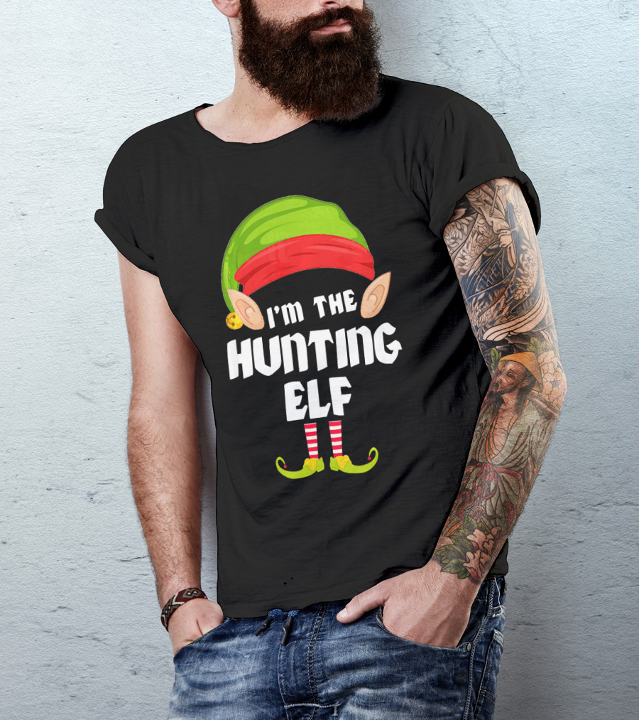 I'm The Funny Hunting Elf Matching Family Group T-Shirt