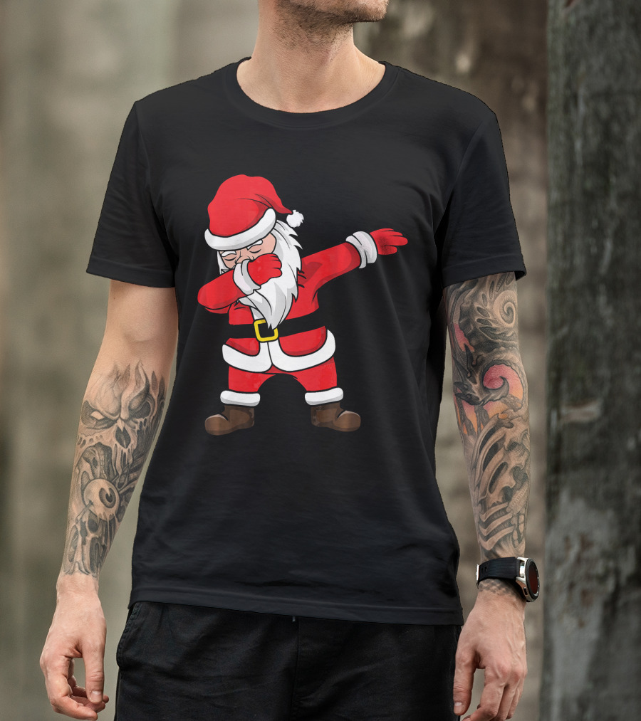 Dabbing Santa Kids Funny Claus Dab Christmas Dance T-Shirt