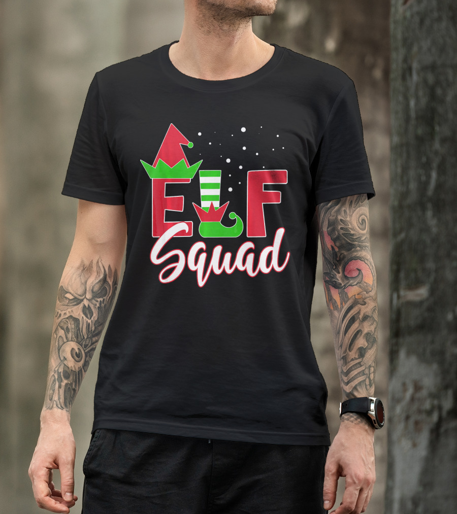 Elf Squad Christmas Teachers Holiday Team T-Shirt