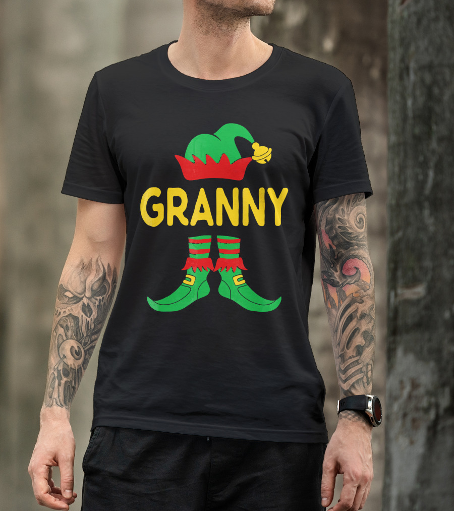 Granny Elf Christmas Family Matching T-Shirt