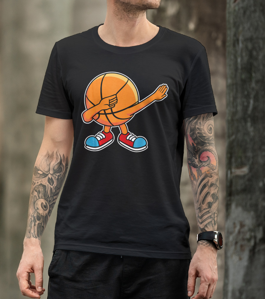 Dabbing Basketball Character With Sneakers T-Shirt