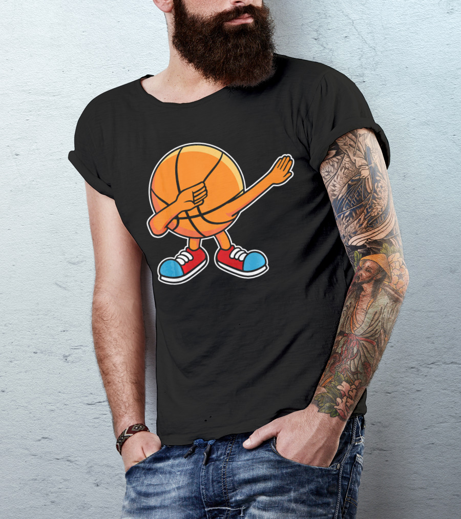 Dabbing Basketball Character With Sneakers T-Shirt