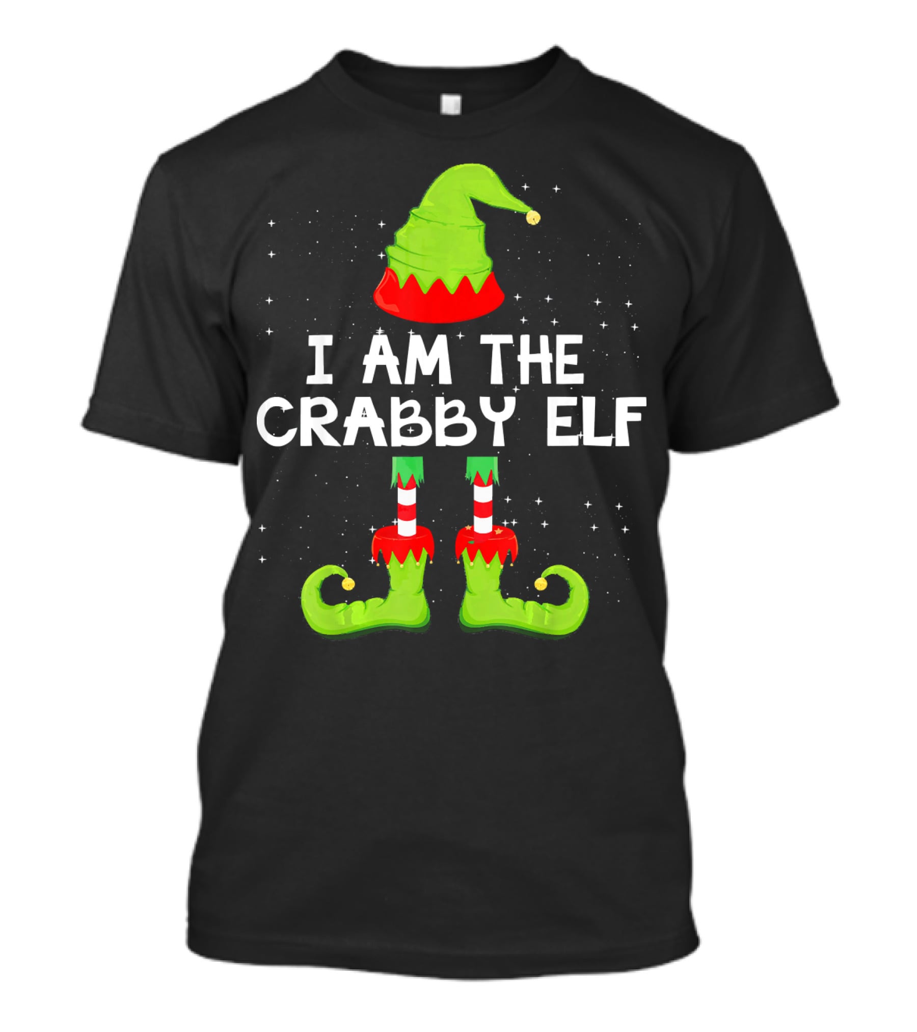 I Am The Crabby Elf Matching Family Christmas Group T-Shirt
