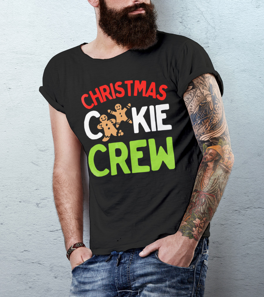 Christmas Cookie Crew With Gingerbread Iconic Festive T-Shirt