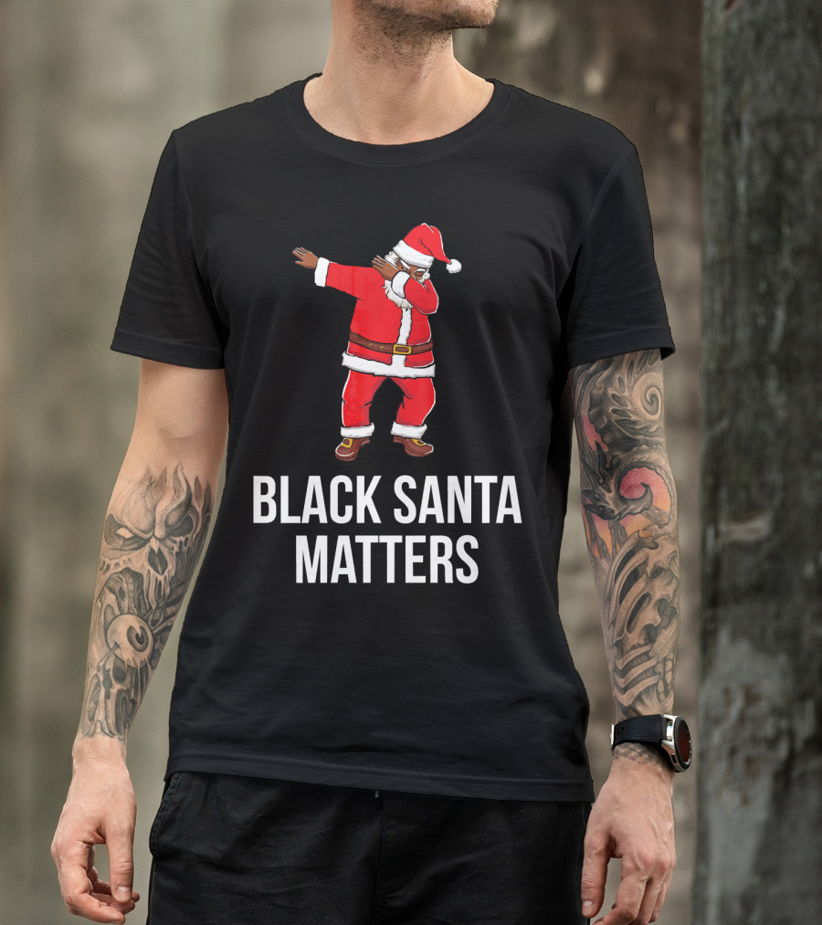 Black Santa Matters Dabbing Santa T-Shirt