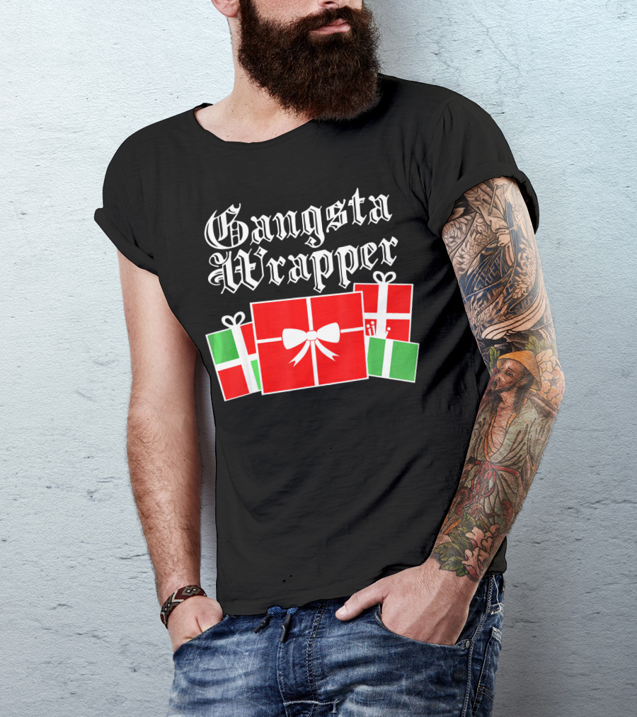Gangsta Wrapper Christmas Gift Boxes T-Shirt