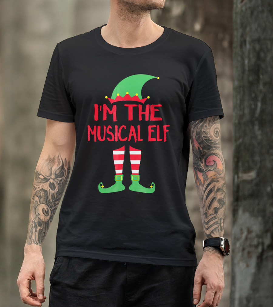 I'm The Musical Elf Matching Family Christmas Pajama Party T-Shirt