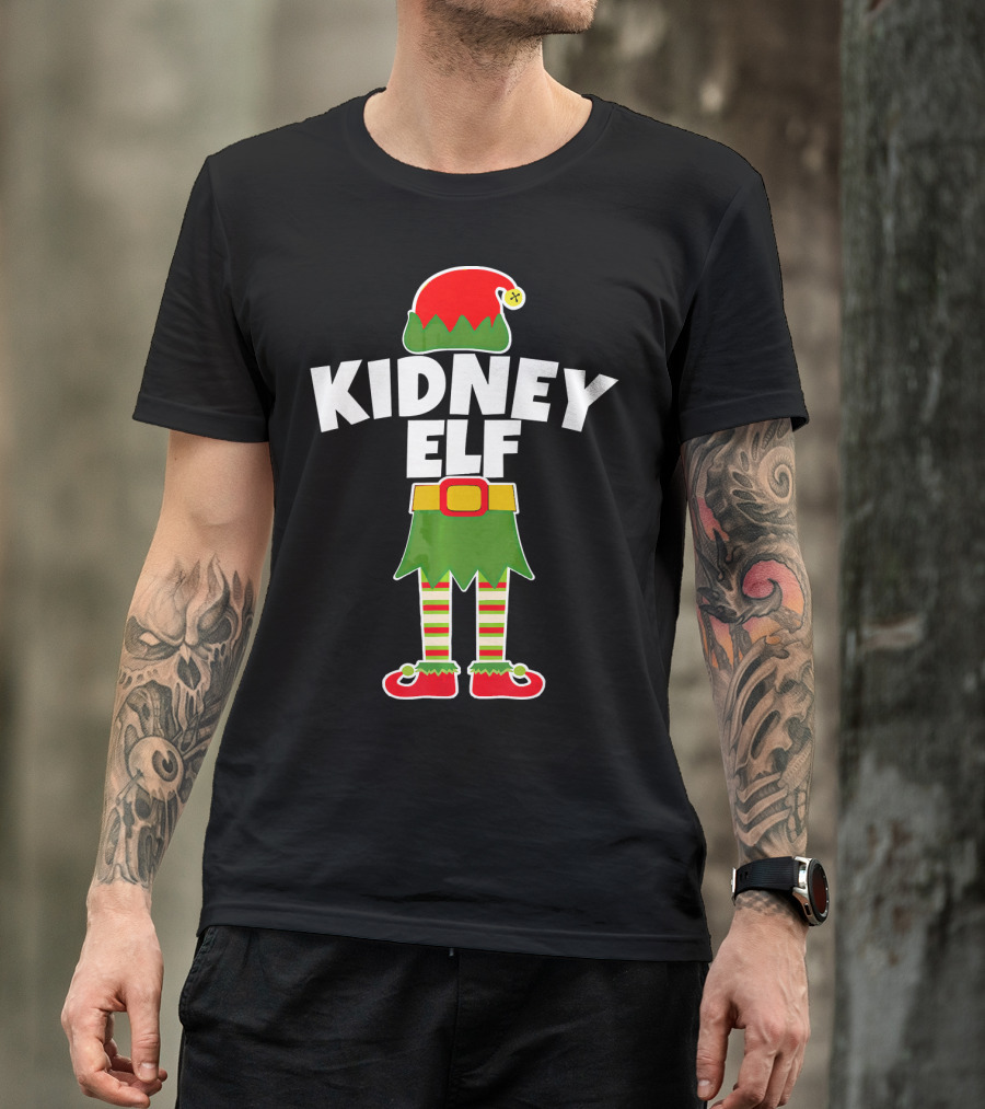 Kidney Elf Nephrologist Nephrology Nurse Christmas T-Shirt