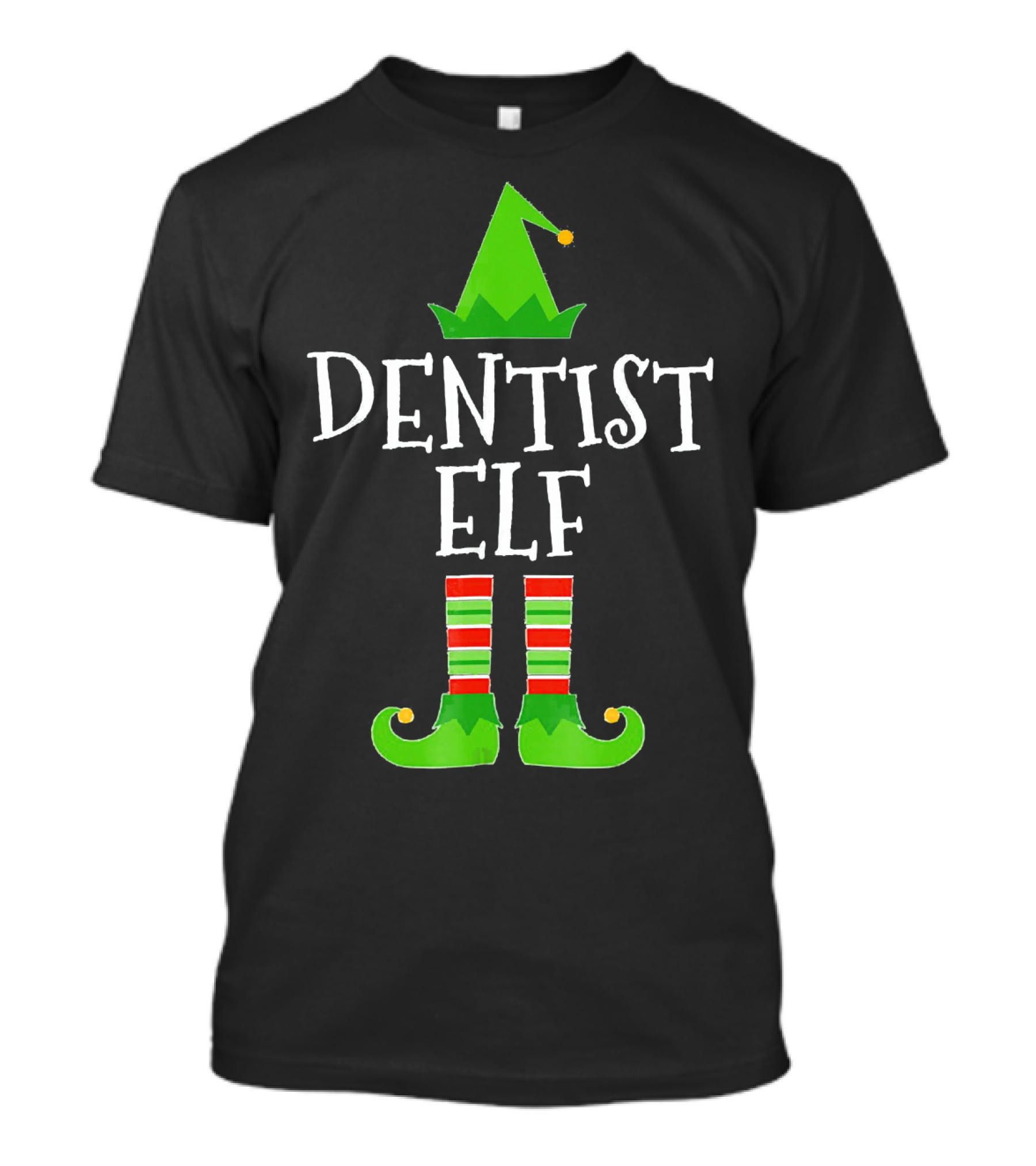 Dentist Elf Funny Christmas Holiday Dental T-Shirt