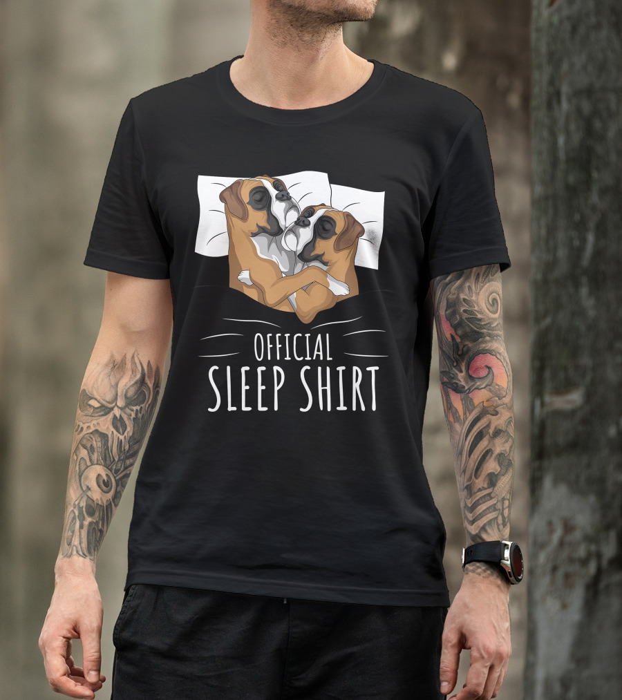 Boxer Dog Official Sleep T-Shirt