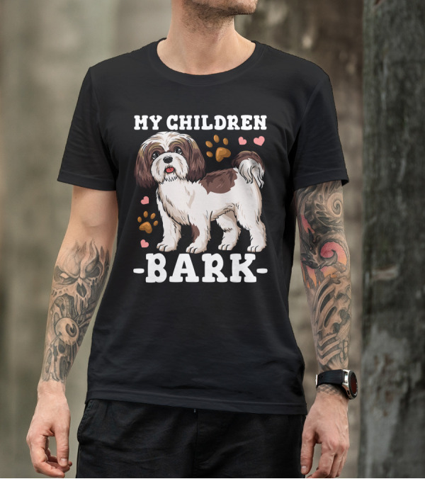Shih Tzu Paw Heart Bark T-Shirt