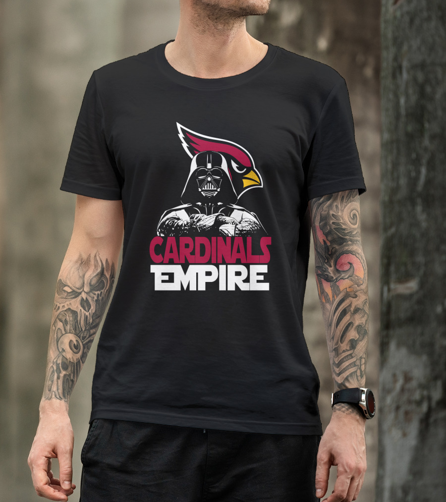 Arizona Cardinals Empire Darth Vader Crossover T-Shirt