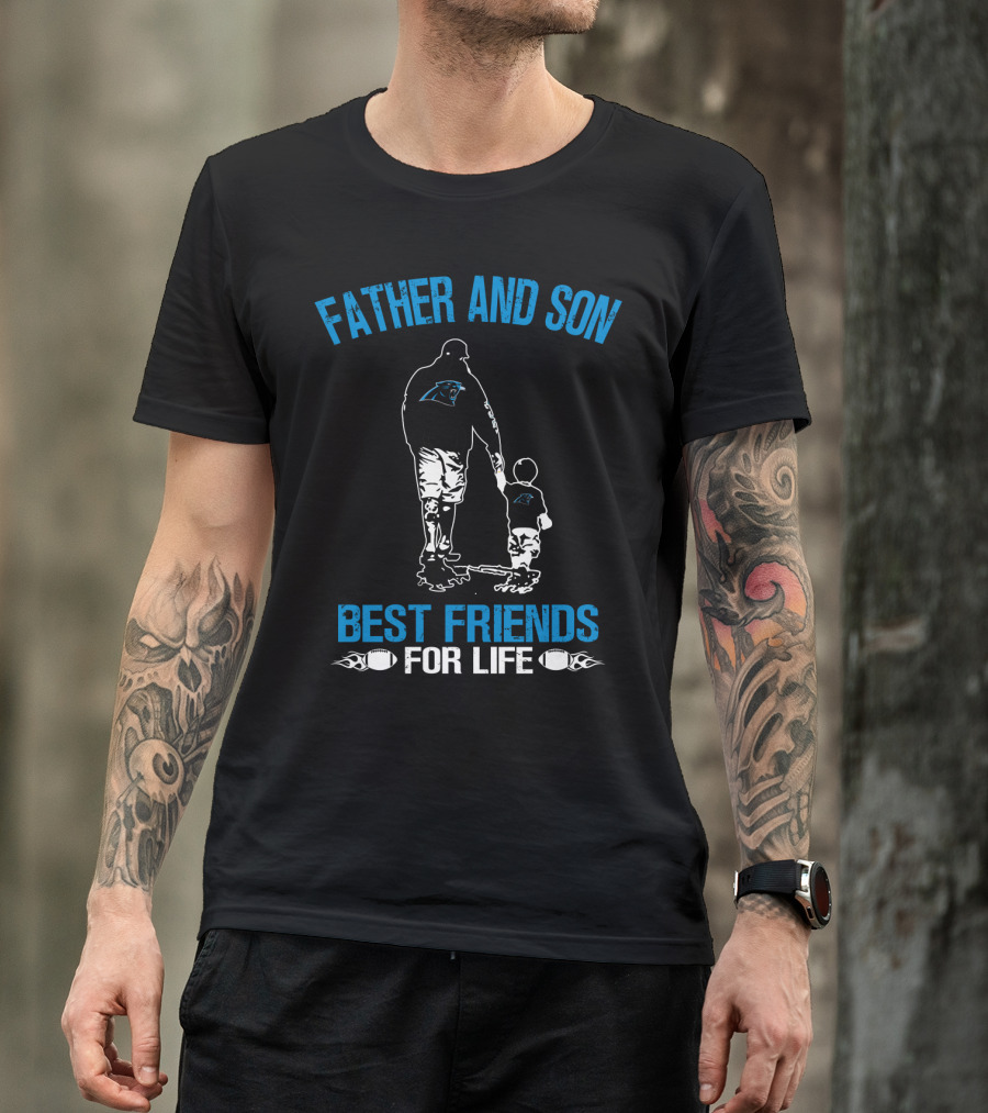 Father And Son Carolina Panthers Best Friends For Life T-Shirt