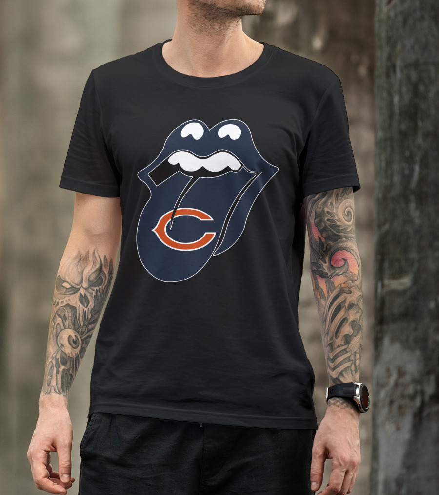 Chicago Bears Lips Logo Icon T-Shirt