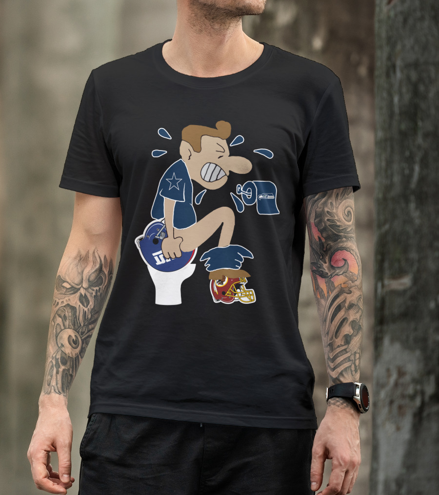 Dallas Cowboys Rivalry Giants Redskins Seahawks Humorous T-Shirt