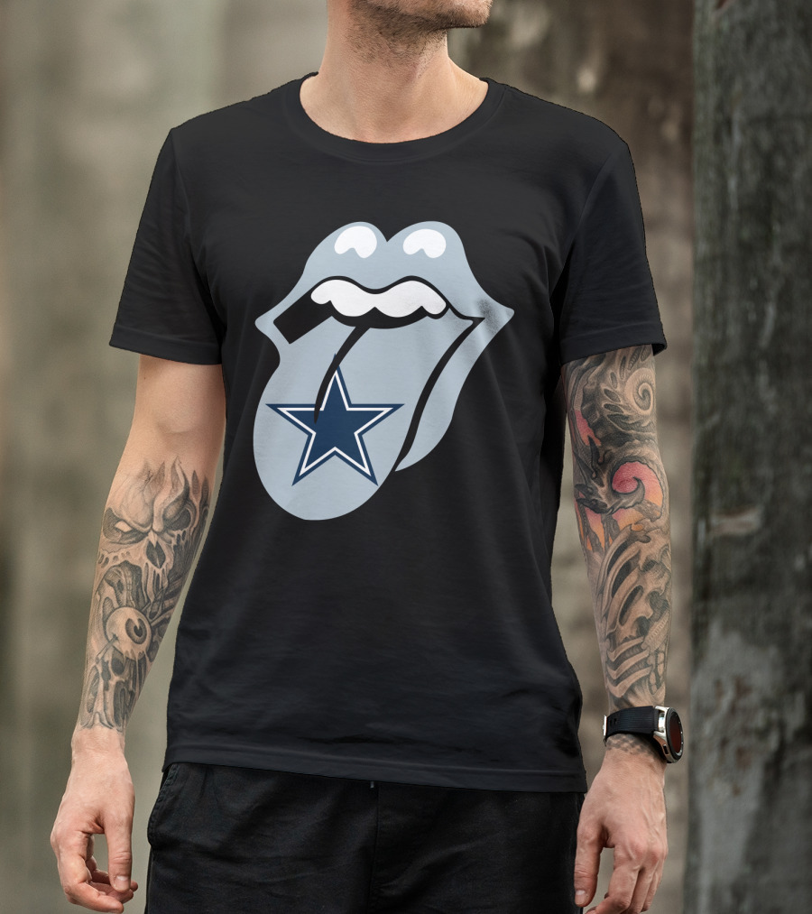 Dallas Cowboys Star With Tongue T-Shirt