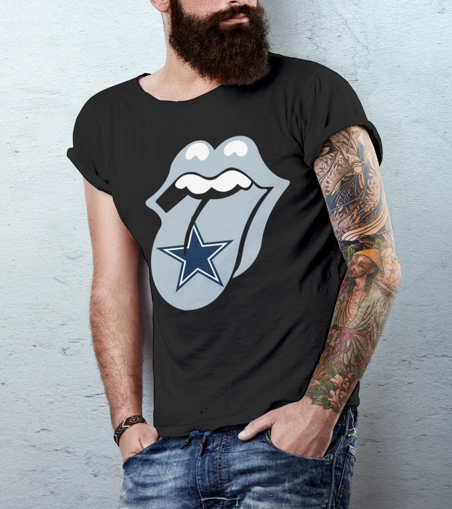 Dallas Cowboys Star With Tongue T-Shirt
