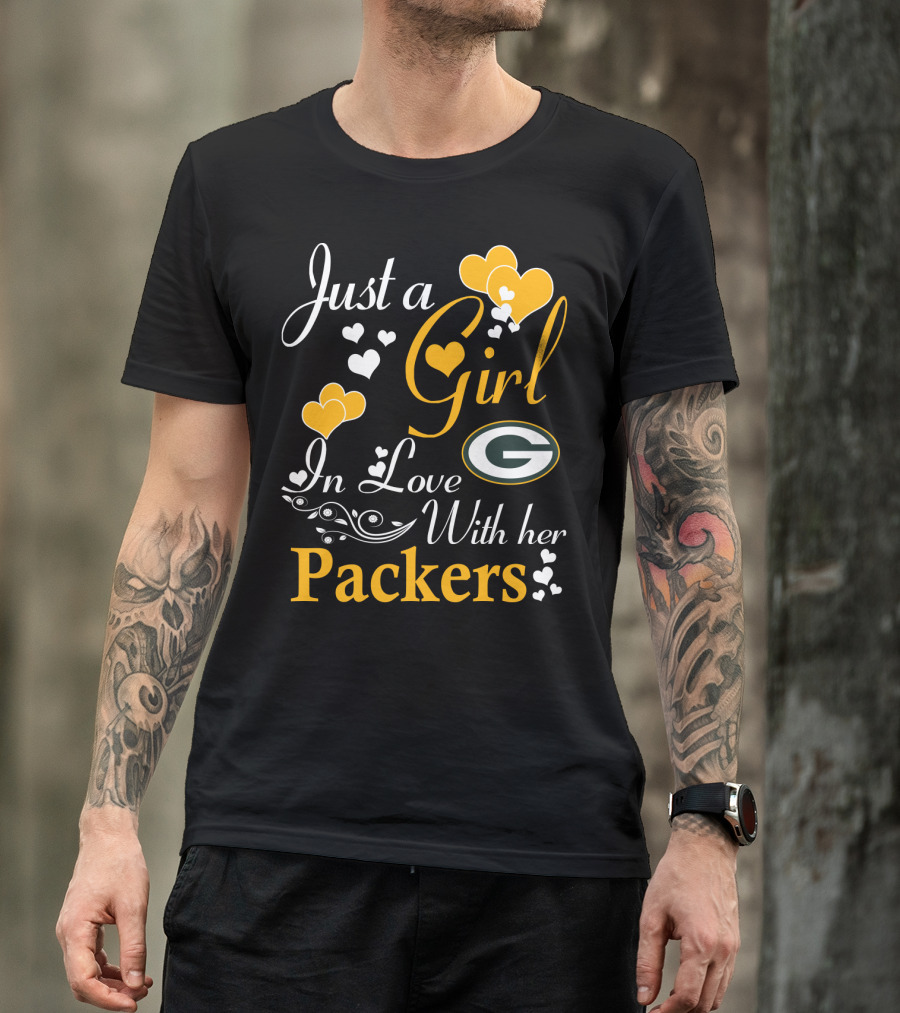 Just A Girl In Love With Her Green Bay Packers T-Shirt