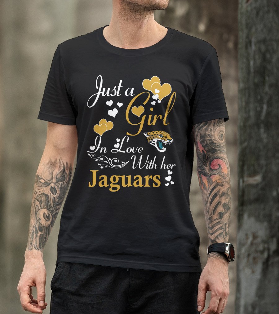 Just A Girl In Love With Her Jacksonville Jaguars T-Shirt
