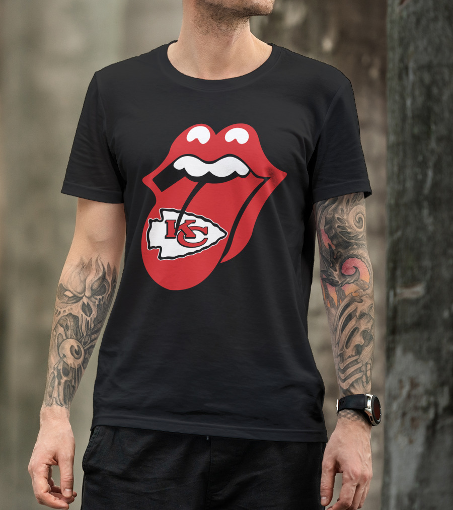 Kansas City Chiefs Kc Arrowhead Tongue T-Shirt