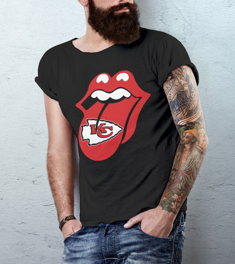 Kansas City Chiefs Kc Arrowhead Tongue T-Shirt