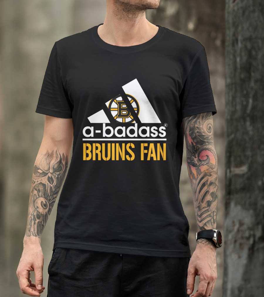 A-Badass Bruins Fan Boston Bruins T-Shirt