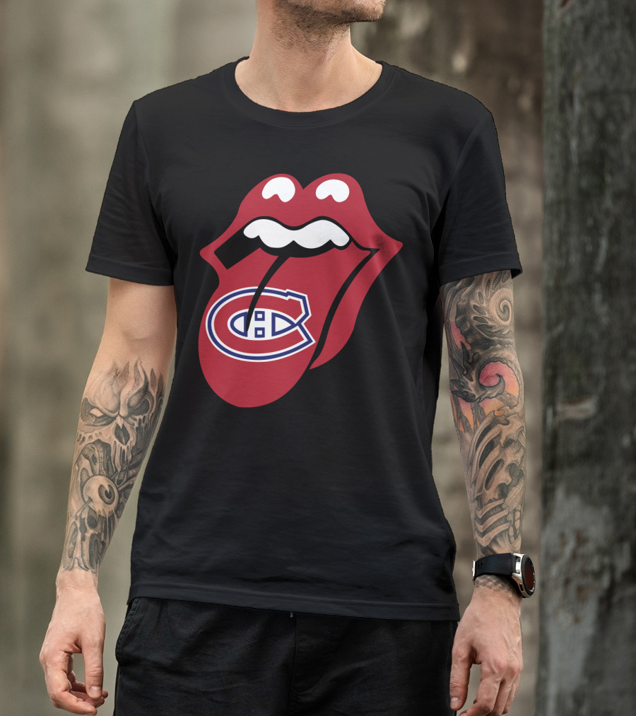 Montreal Canadiens Logo With Iconic Tongue And Lips T-Shirt