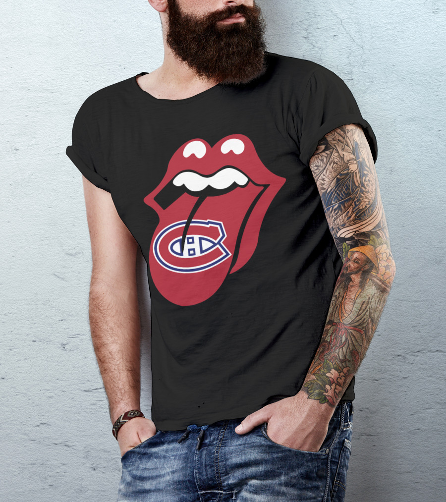 Montreal Canadiens Logo With Iconic Tongue And Lips T-Shirt