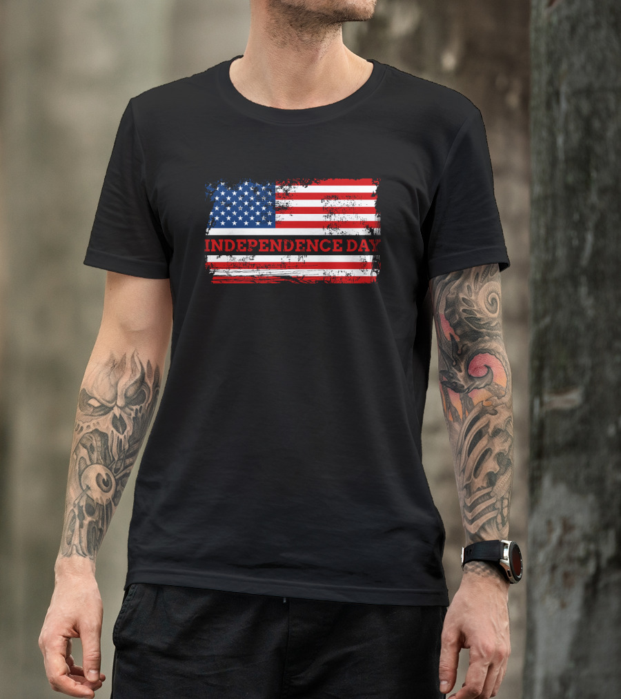 Independence Day American Flag T-Shirt
